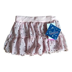 Motionwear Kids Ballet Tutu Skirt Light Pink Hearts Dance 8-10 NWT
